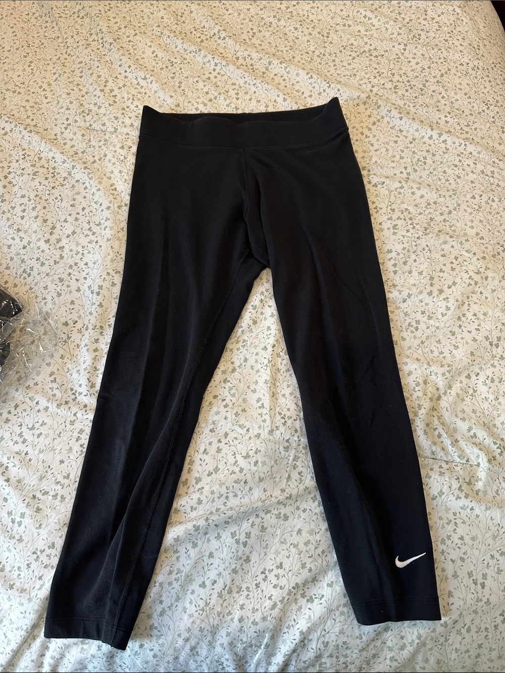 Nike Black Performance Leggings with Swoosh